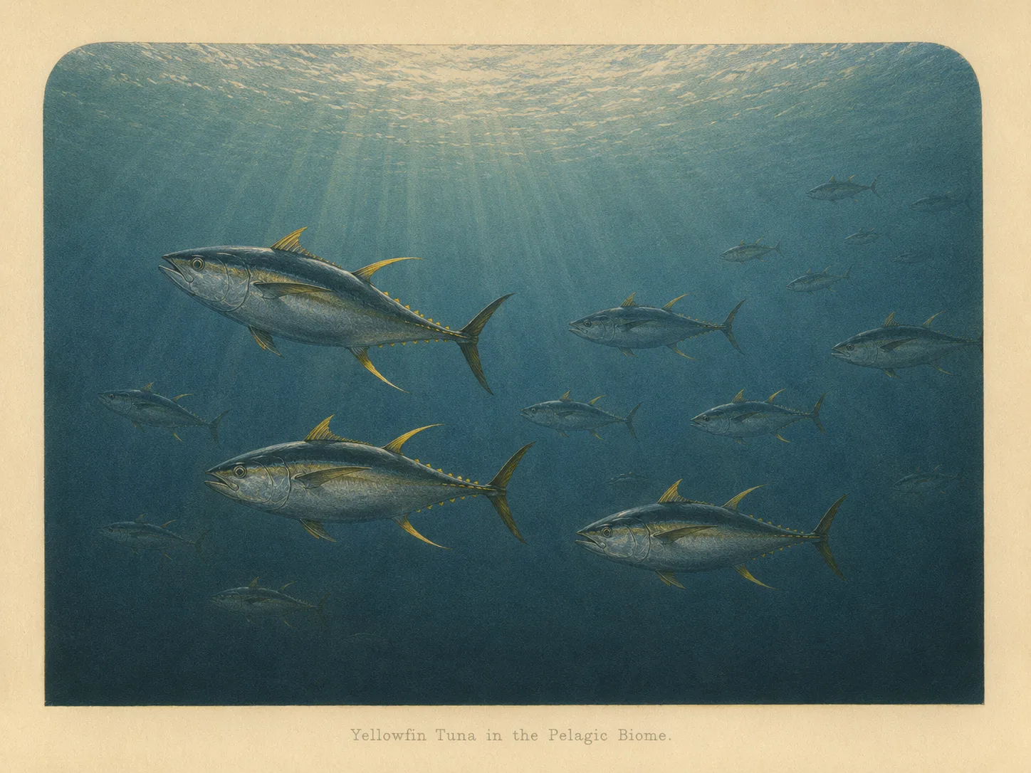 Pelagic biome illustration