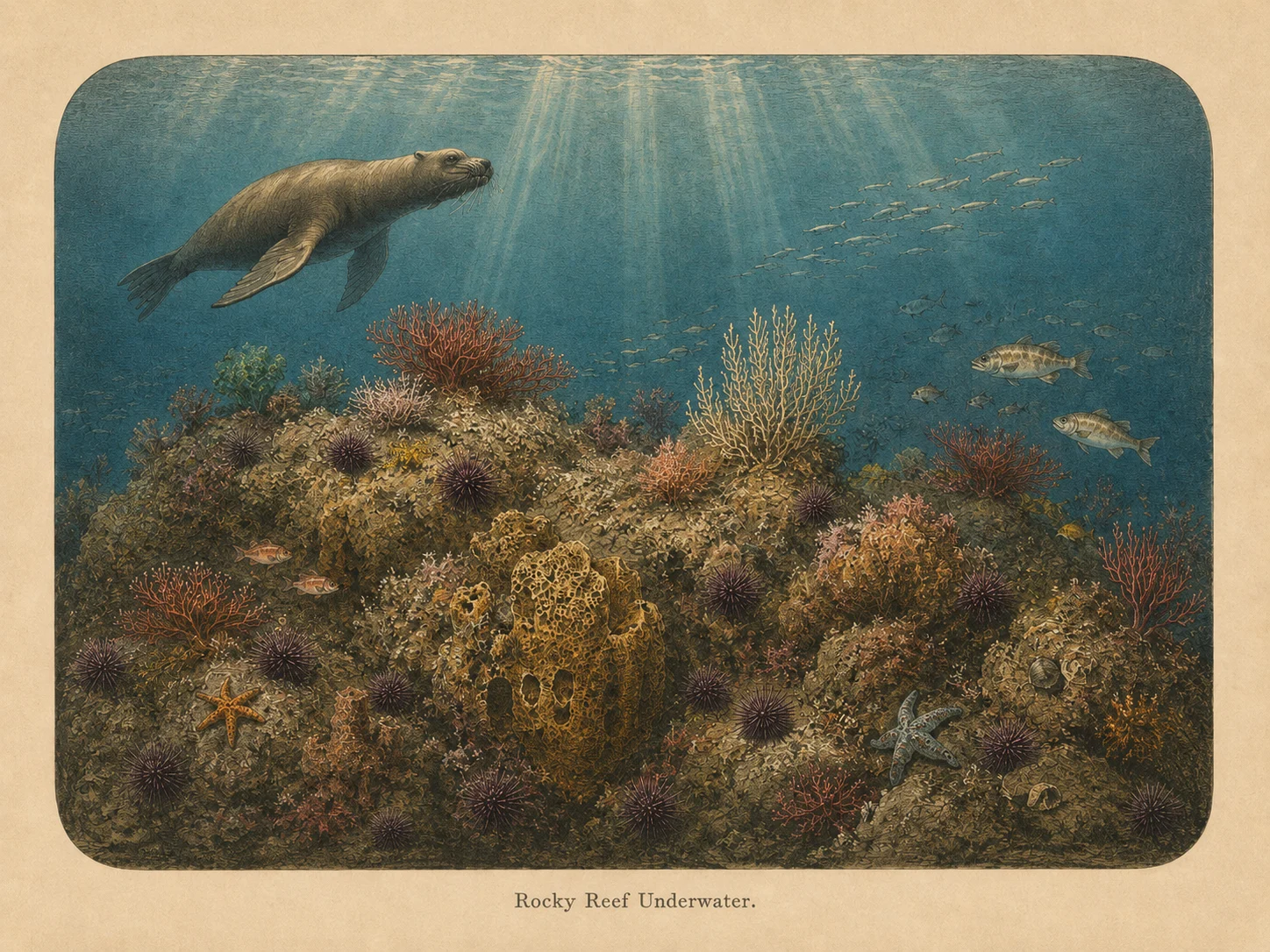 Rocky Reef biome illustration