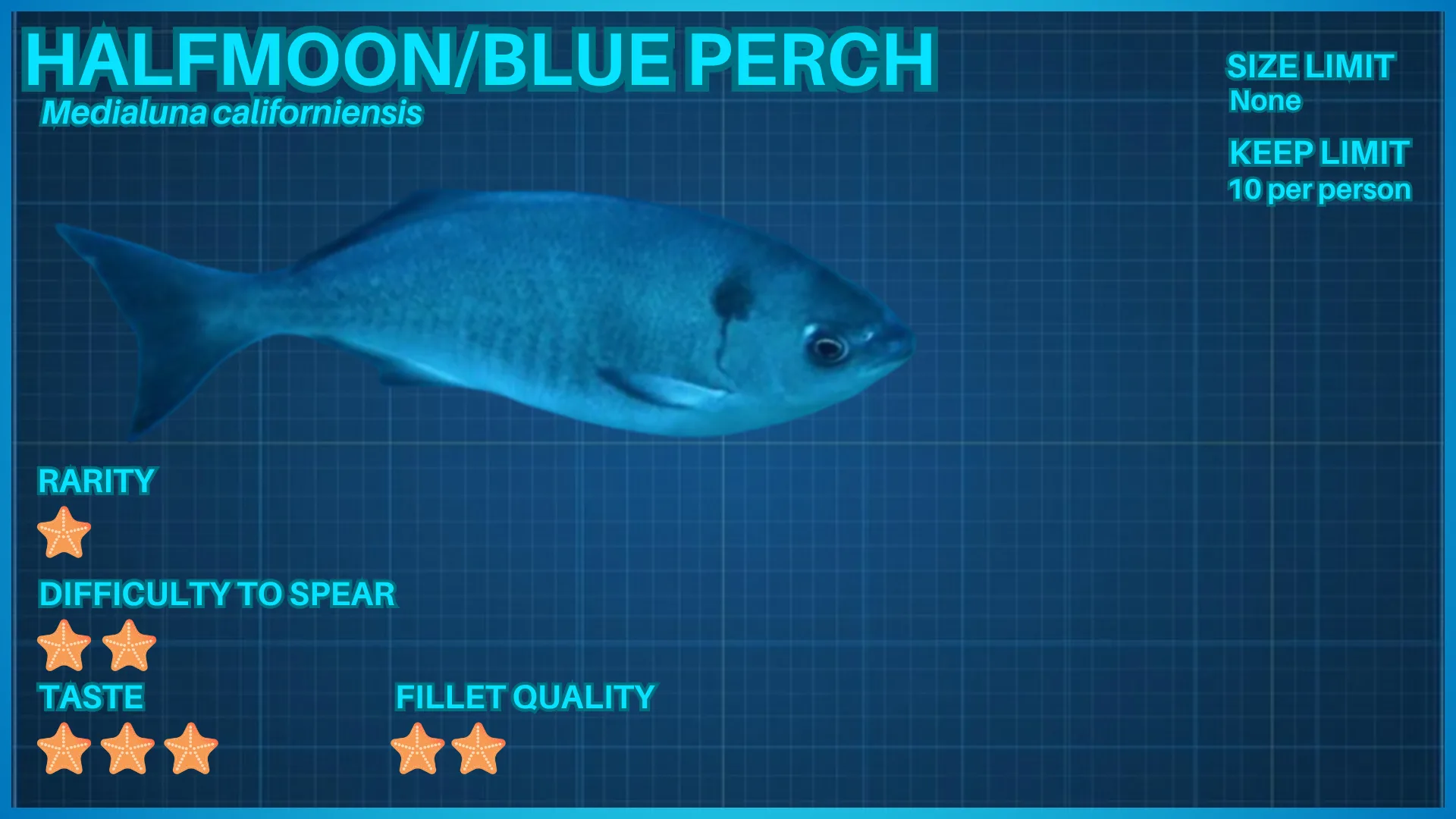 Halfmoon fish ID card