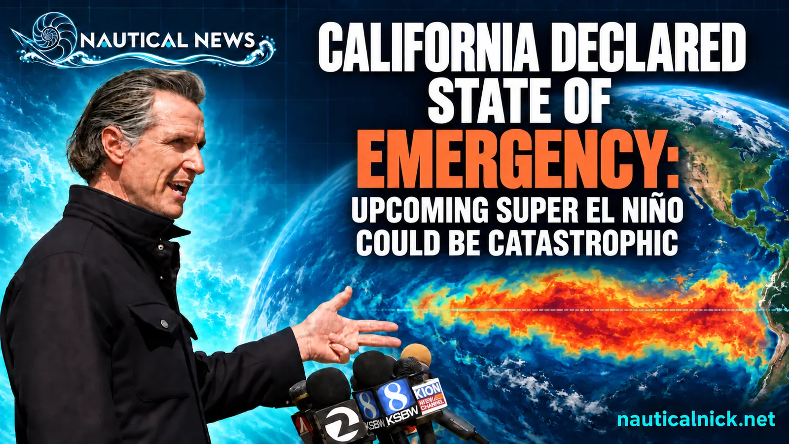 Warm Water Rising: California Declares an Emergency as a Potentially Record El Niño Takes Hold