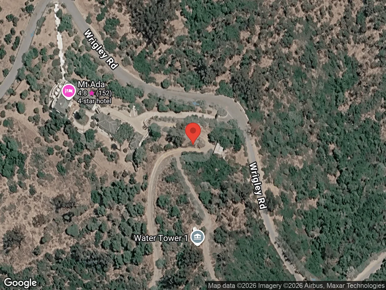 Map of Lovers Cove east of the Cabrillo Mole ferry landing in Avalon