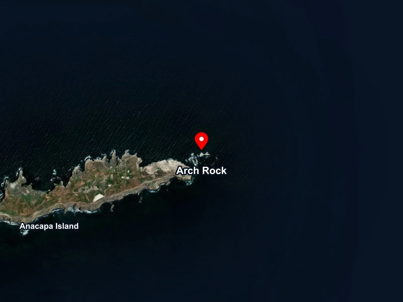 Map of Arch Rock