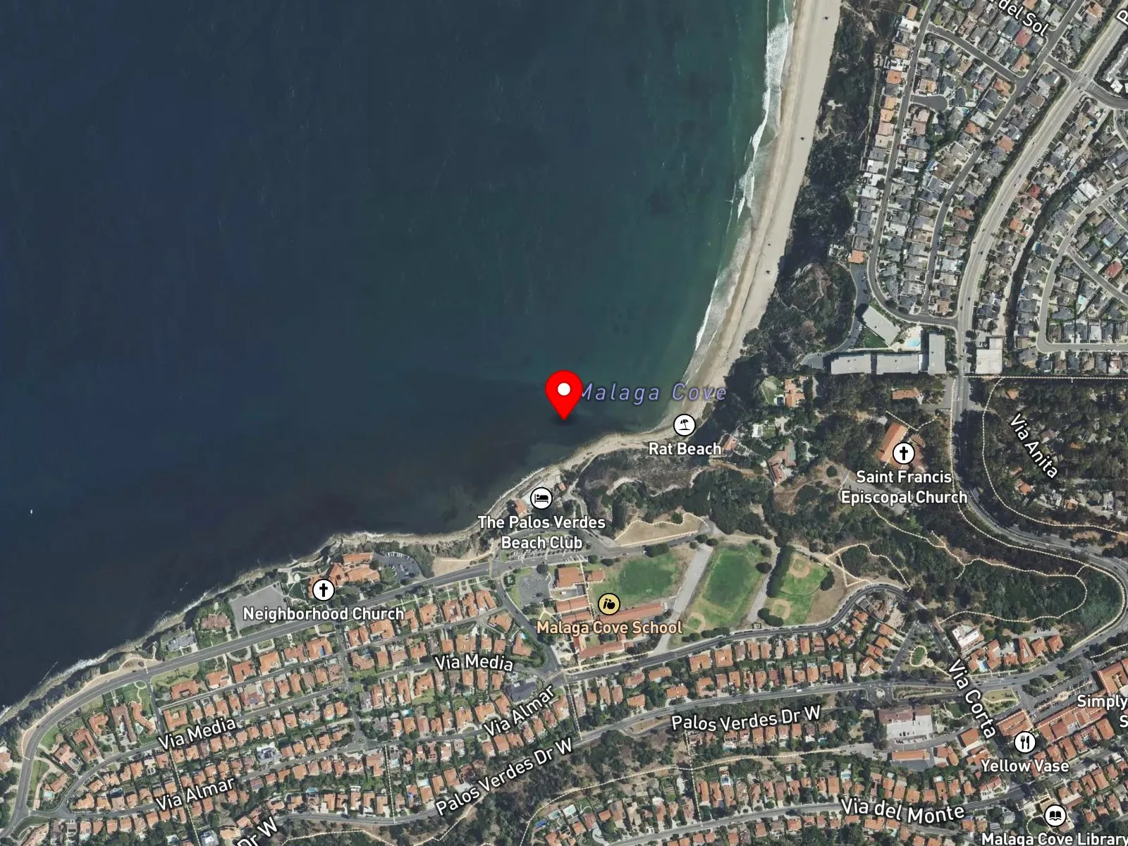 Map of Malaga Cove