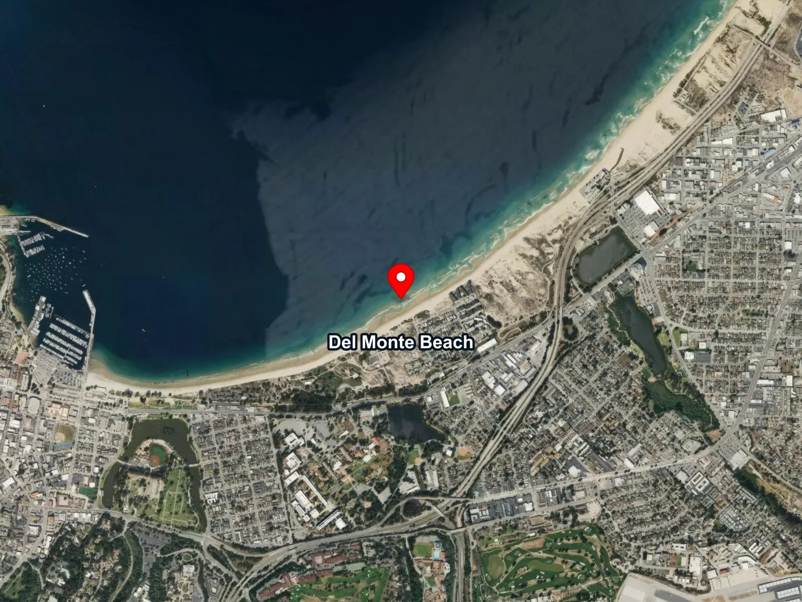 Map of Del Monte Beach