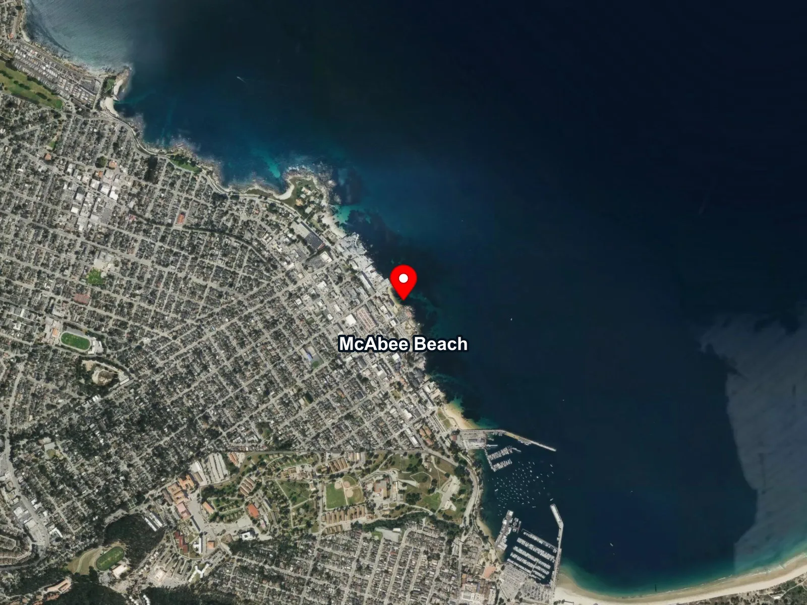 Map of McAbee Beach