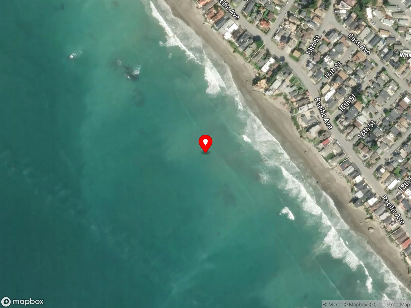 Map of Cayucos State Beach
