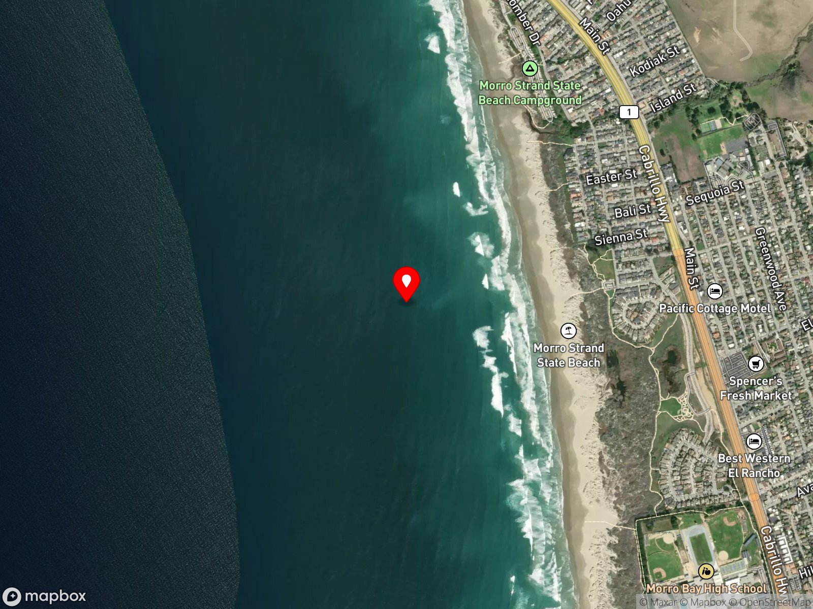 Map of Morro Strand State Beach