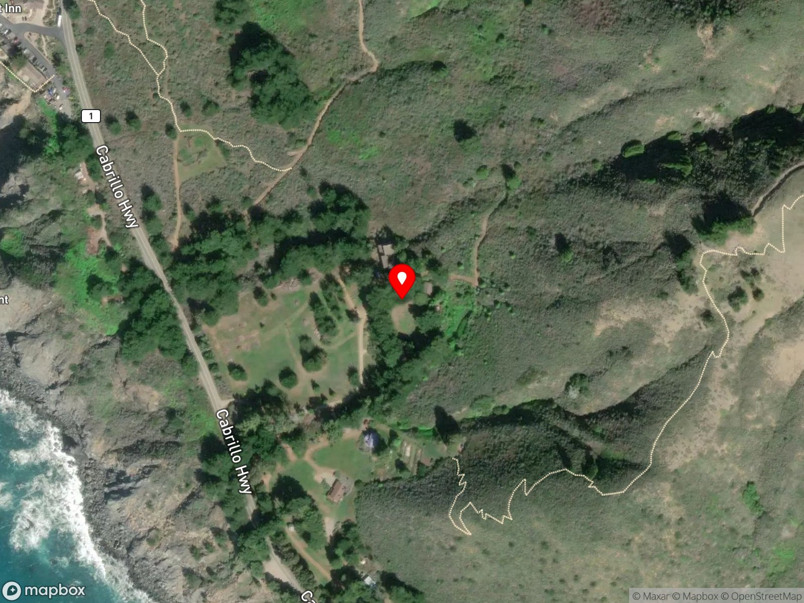Map of Ragged Point Beach
