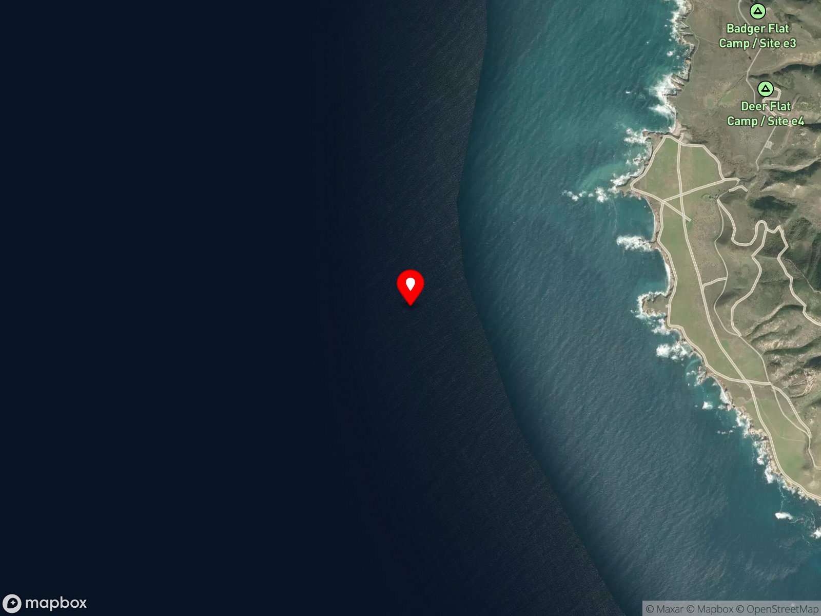 Map of Red Coral Reef