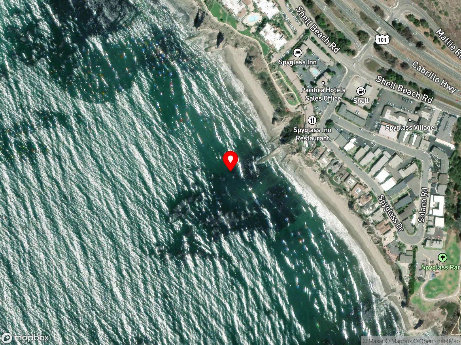Map of Shell Beach