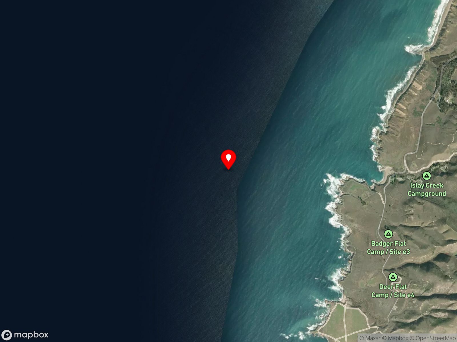 Map of Spooner's Reef
