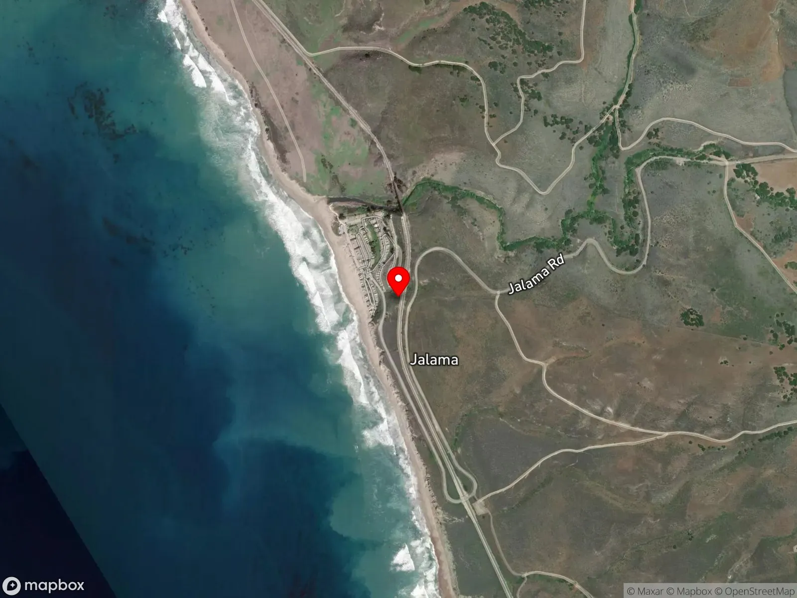 Map of Jalama Beach