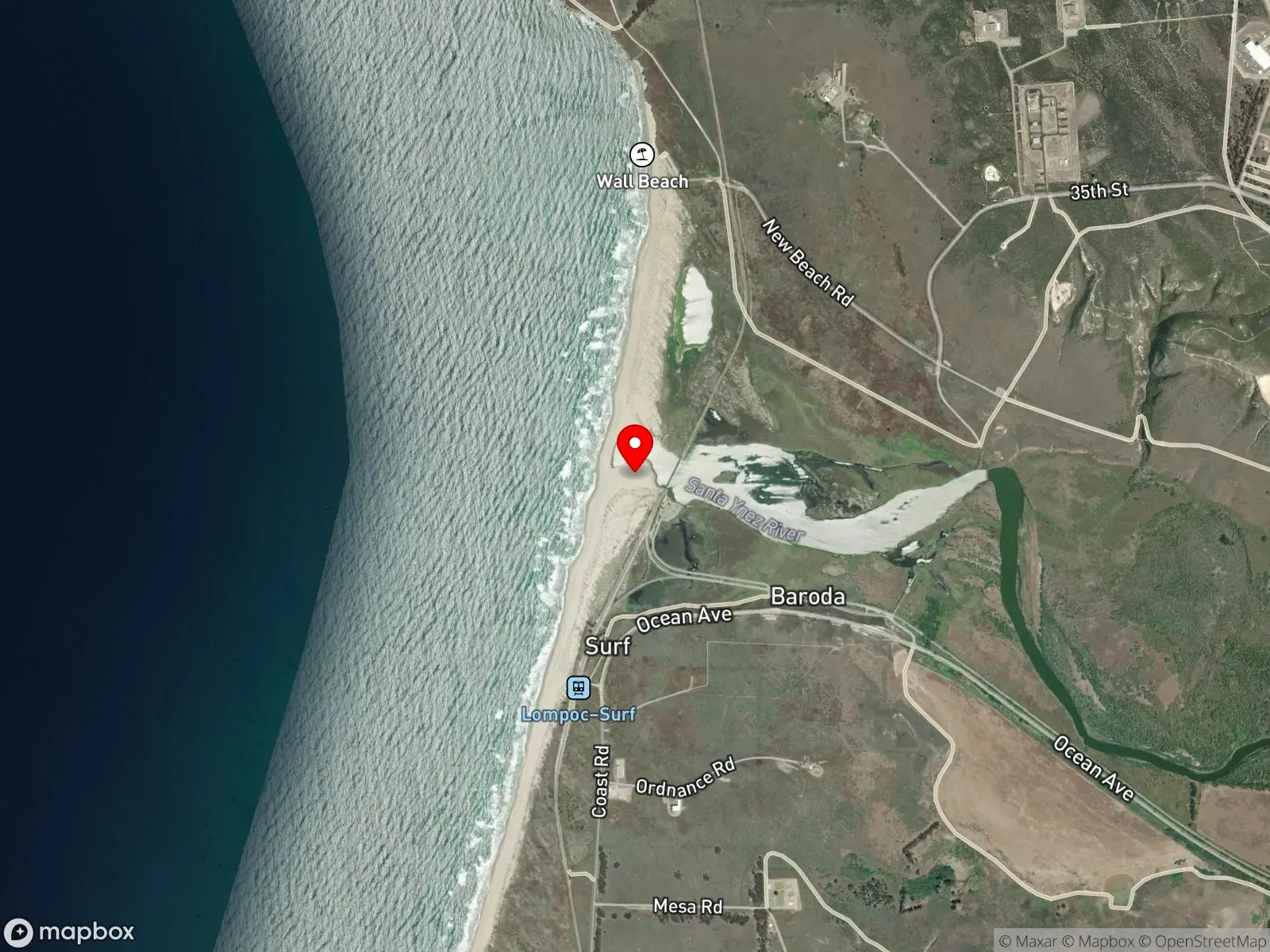 Map of Ocean Beach Park